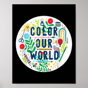 Men Women Kids Summer Reading Program 2025 Color O Poster