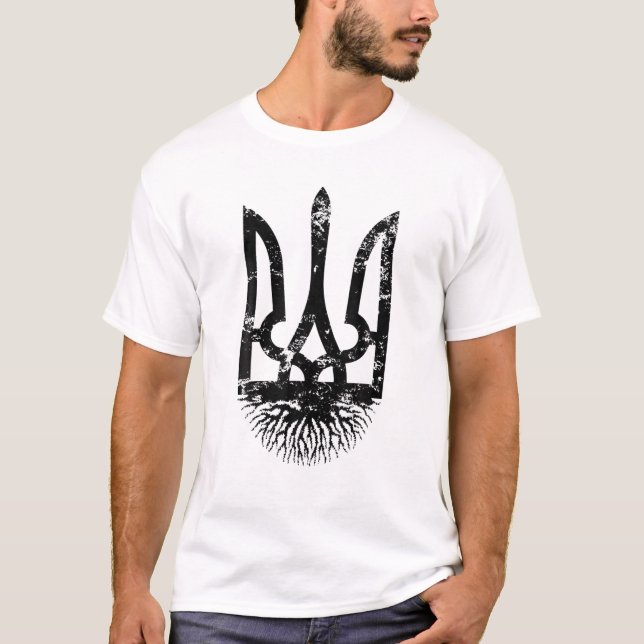 Men Womens Ukraine Roots Ukraine Pride Coat of A T-Shirt (Vorderseite)