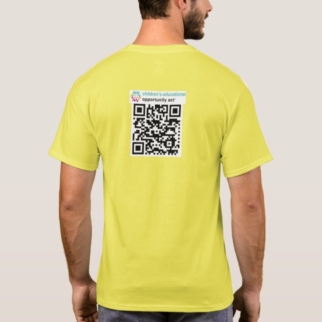 Men Yellow CEO Act T - Shirt (Rückseite)