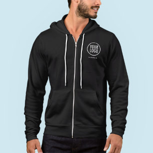 Men Zipper Jogger Jacket mit Logo auf dem Mindestl Hoodie