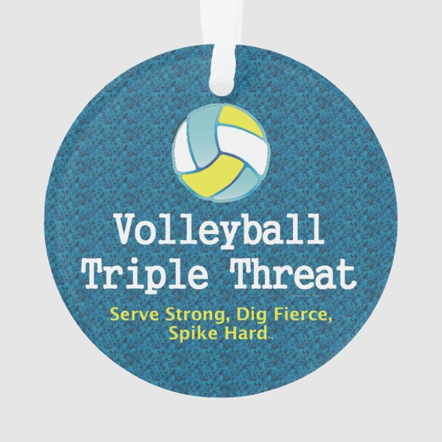 Menace SUPÉRIEURE de triple de volleyball (dos)