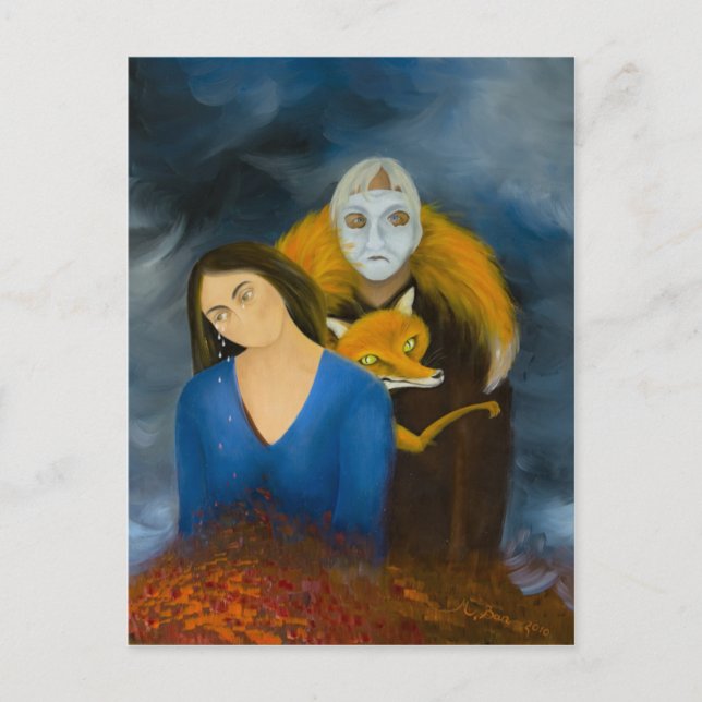 Menage a Trois Postkarte (Vorderseite)