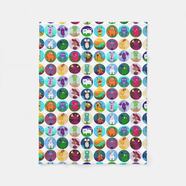 Menagerie-Decke, klein Fleecedecke (Vorderseite)