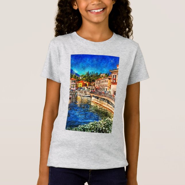 Menaggio am Como-See, Italien T-Shirt (Vorderseite)