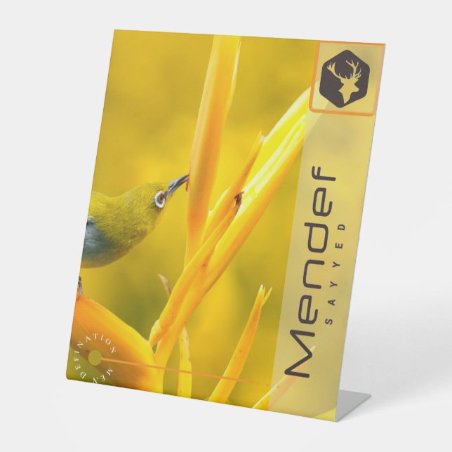 MENDEF SOCKELSCHILD (Vorderseite)