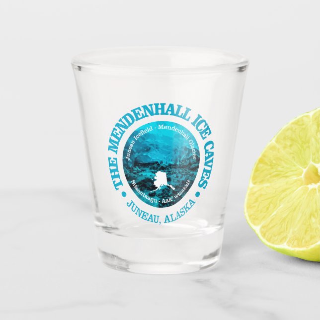 Mendenhall-Eishöhlen (rd) Schnapsglas (Vorderseite)