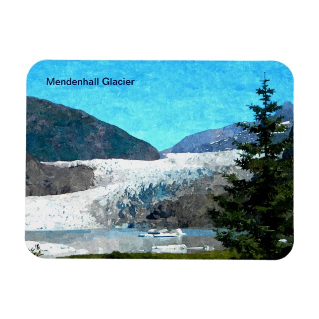 Mendenhall Glacier Magnet (Horizontal)