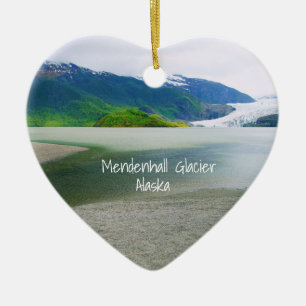 Mendenhall-Gletscher Alaska-Keepake Keramik Ornament