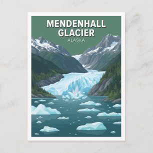 Mendenhall-Gletscher Juneau Alaska Postkarte