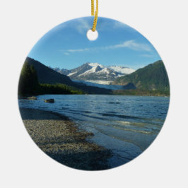 Mendenhall Lake in Juneau Alaska Keramik Ornament