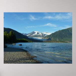 Mendenhall Lake in Juneau Alaska Landschaft Poster