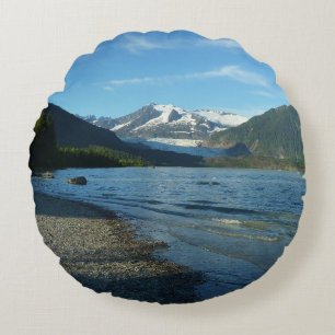 Mendenhall Lake in Juneau Alaska Rundes Kissen