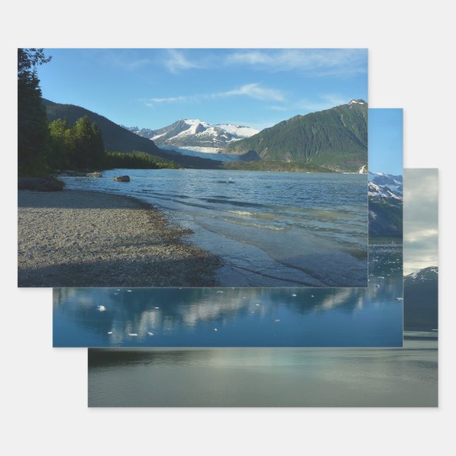 Mendenhall See Juneau Alaska Landschaft Geschenkpapier Set (Set)