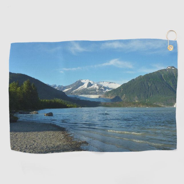 Mendenhall See Juneau Alaska Landschaft Golfhandtuch (Horizontal)