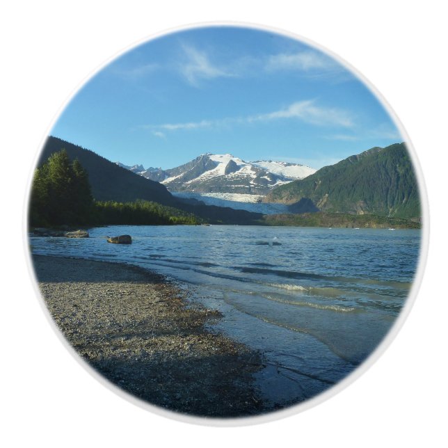 Mendenhall See Juneau Alaska Landschaft Keramikknauf (Vorderseite)