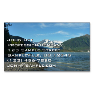 Mendenhall See Juneau Alaska Landschaft Magnetische Visitenkarte