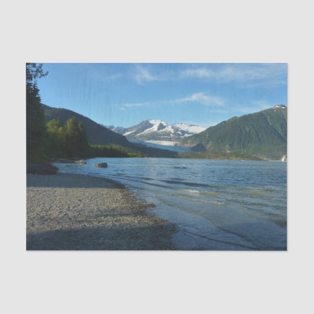 Mendenhall See Juneau Alaska Landschaft Seidenpapier (Vorderseite)