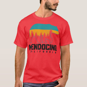 Mendocino California Bären Grizzly Pride Outdoor V T-Shirt