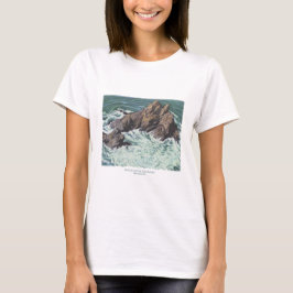 Mendocino California Coast Seascape; Druck, T - Sh T-Shirt