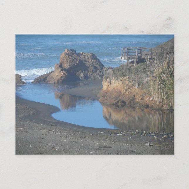 Mendocino Coast Beach Postkarte (Vorderseite)
