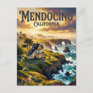 Mendocino Kalifornien Postkarte