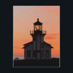 MENDOCINO Leuchtturm Point Cabrillo Sunset Postkarte<br><div class="desc">Hallo! Ich hoffe,  Sie mögen dieses Foto,  das ich gefangen genommen habe. Füge deinen eigenen Text hinzu! Karo meinen Laden für mehr.</div>