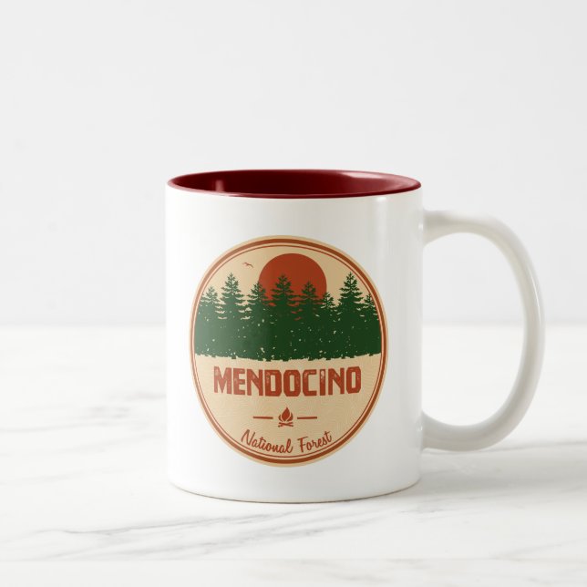 Mendocino National Forest Zweifarbige Tasse (Rechts)