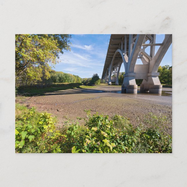 Mendota Brücke durch Formenschneckenpark Postkarte (Vorderseite)