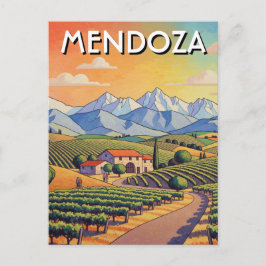 Mendoza Argentina Travel Postkarte