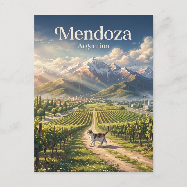 Mendoza Argentinien Postkarte (Vorderseite)
