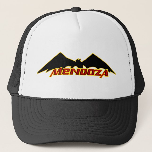 Mendoza* Schläger-Kappe (schlicht) Truckerkappe (Vorderseite)