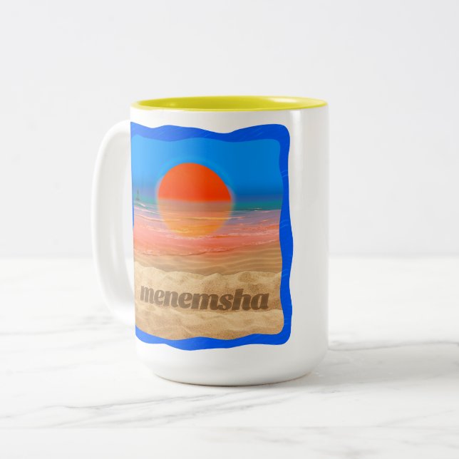 Menemsha Sunset Morning Coffee Mug (Devant gauche)