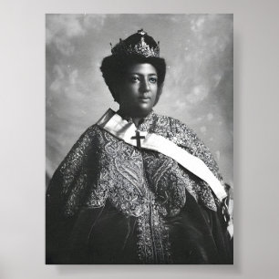Menen Asfaw Königin Afrika Kaiserin Selassie I Wur Poster