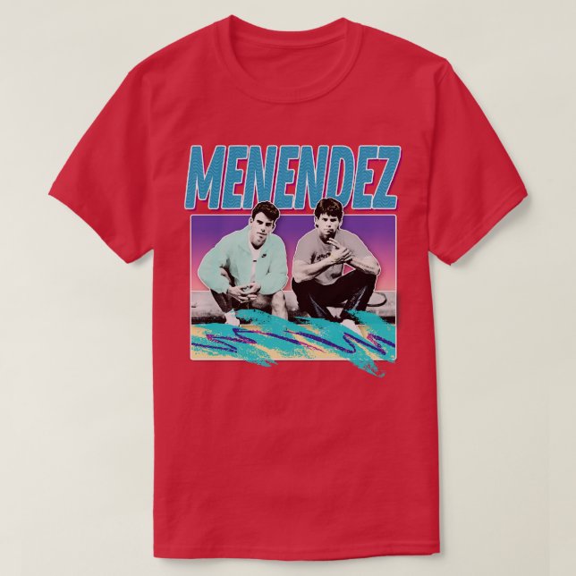 Menendez Brothers 90er Jahre True Crime Ästhetik T-Shirt (Design vorne)