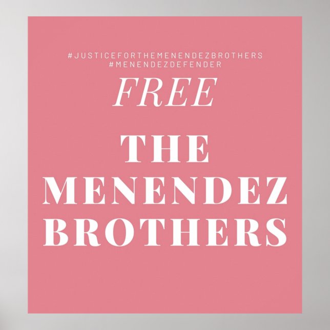 Menendez Brothers Poster (Vorne)