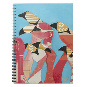 Menge der Flamingos Notizblock