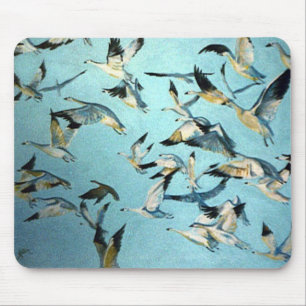 Menge der Gänse Mousepad