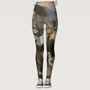 Menge der musikalischen Vögel, die Leggings malen