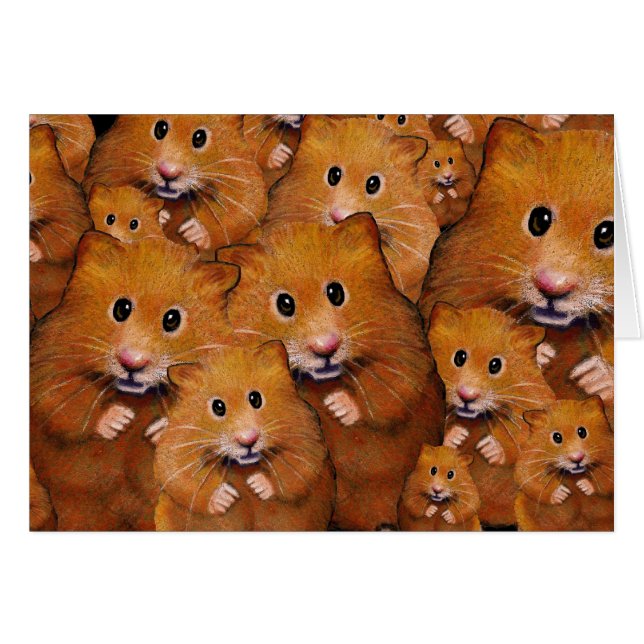 Menge der niedlichen Hamster: Ursprüngliche Kunst (Vorderseite (Horizontal))