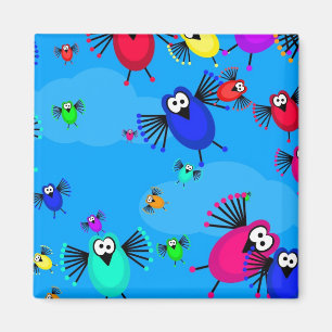 Menge der Vögel Magnet