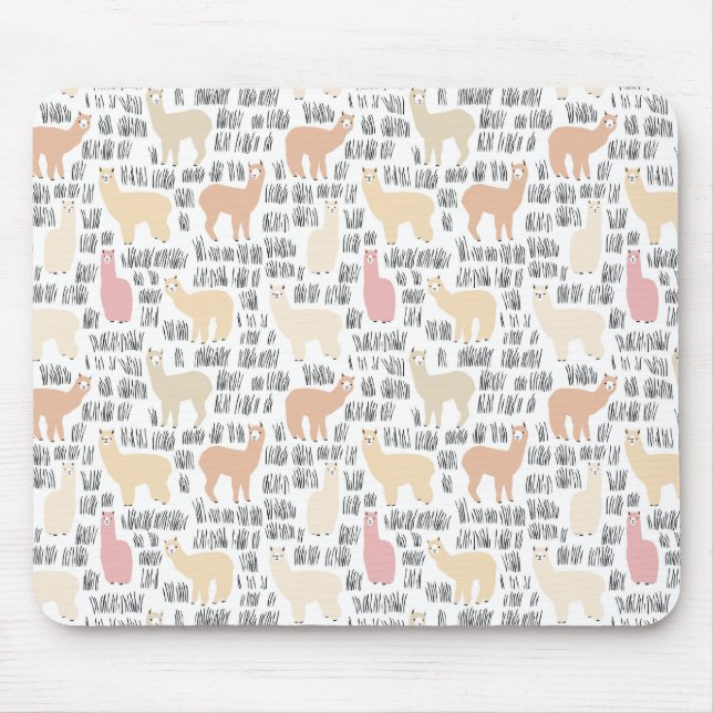 Menge des Alpaka-Musters Mousepad (Vorne)