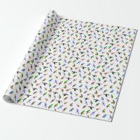 Menge des Vogel-Packpapiers