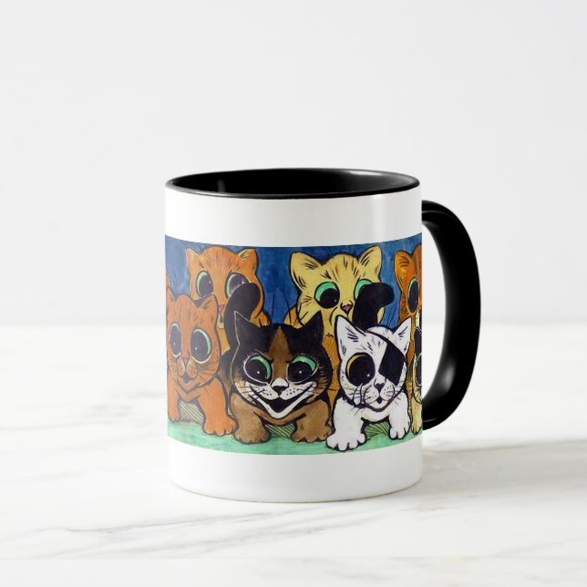 Menge Katzen, Louis Wain Tasse (VorderseiteRechts)