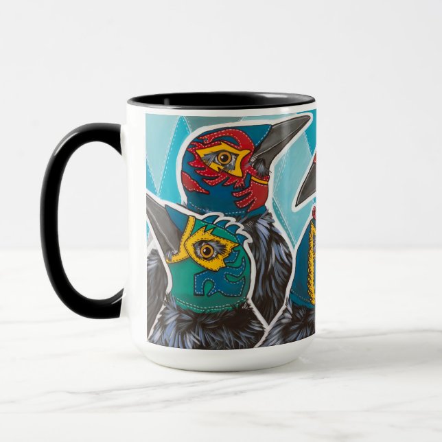 "Menge von Grackles" Tasse (Links)