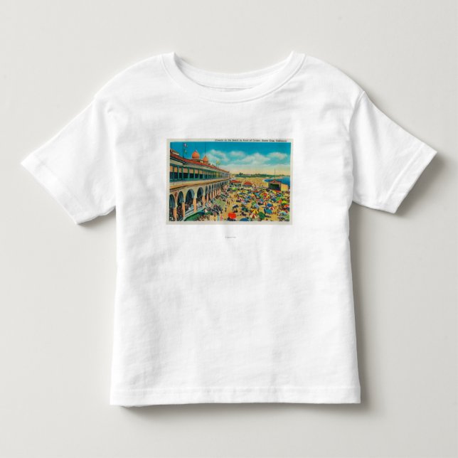 Mengen auf dem Strand vor dem Kasino Kleinkind T-shirt (Vorderseite)