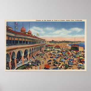 Mengen auf dem Strand vor Kasino Poster