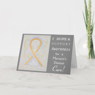 Meniere's Disease Awareness Ribbon Grußkarte Karte