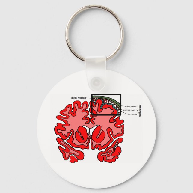 Meninges Schlüsselanhänger (Vorderseite)