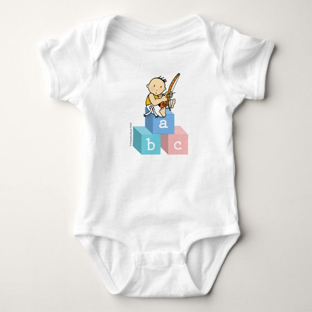 Meninos: Body Para Bebê: ABC da Capoeira Baby Strampler (Vorderseite)