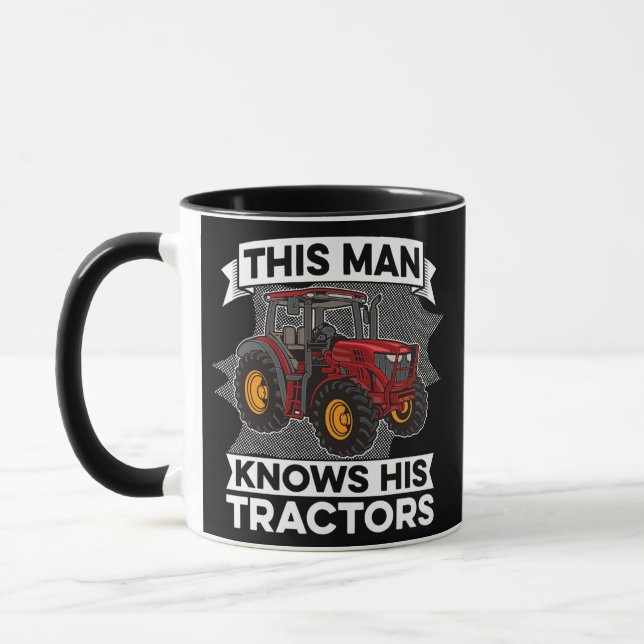 Mennes Dieser Mann kennt seinen Traktoren-Bauer Tasse (Links)